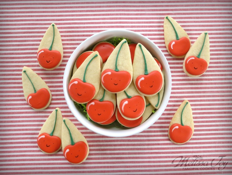 Cherry Cookies by Melissa Joy Cookies