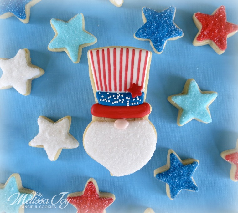 Uncle Sam Cookie by Melissa Joy Cookies