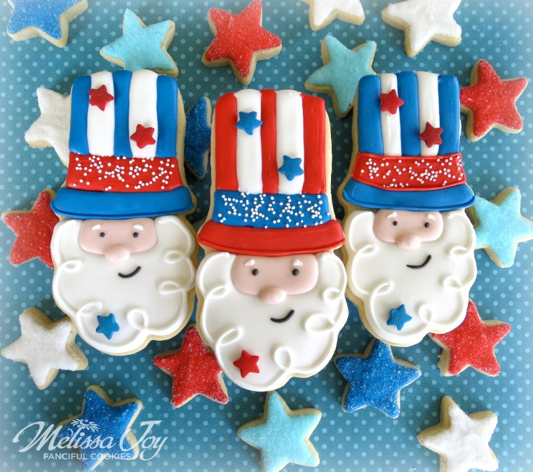 Uncle Sam Cookies by Melissa Joy