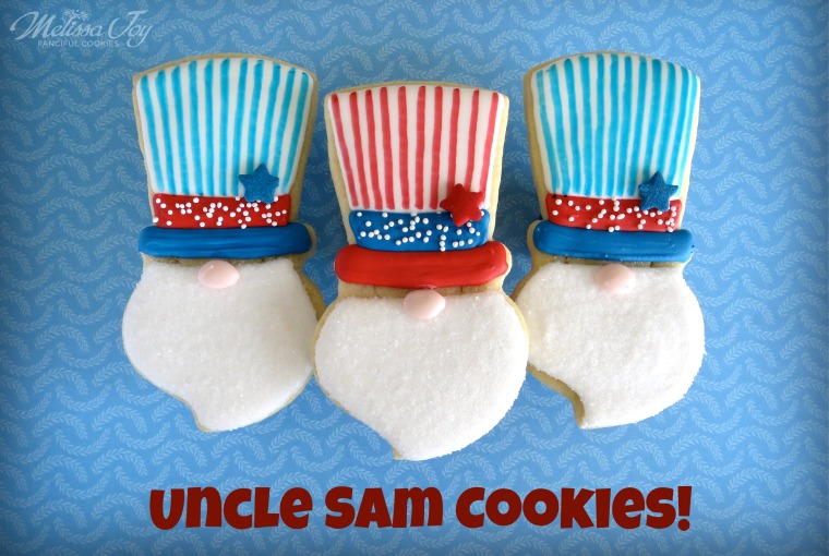 Uncle Sam Cookies by Melissa Joy
