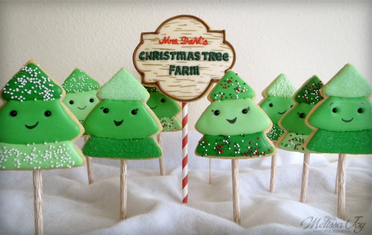 Christmas Tree Farm Cookies by Melissa Joy