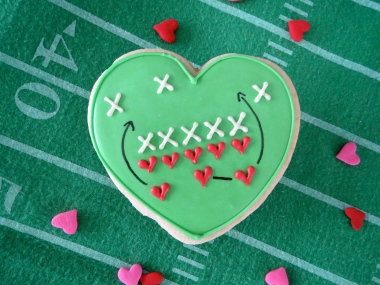 Football Valentine by Melissa Joy Cookies